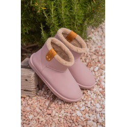 Gefütterte Pénélope-Stiefel Gletschergrau