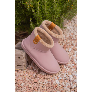 Gefütterte Pénélope-Stiefel Gletschergrau