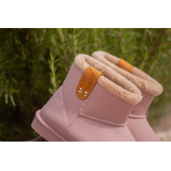 Gefütterte Pénélope-Stiefel Gletschergrau