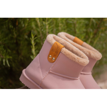 Gefütterte Pénélope-Stiefel Gletschergrau