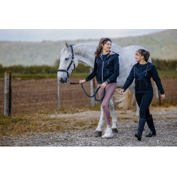 Reitleggings Equithème Acacia Schwarz