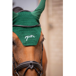 Mütze Pferde Pénélope Baumwolle Dunkelgrün Gr&uuml;n