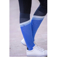 Reitsocken Pénélope Fun Blau / Weiß