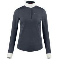 Langarm-Polo Blaire Horze Damen Marineblau