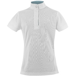 Polo Mesh Equithème Betty Weiß Weiß Polo Mesh Equithème Betty Weiß Weiß