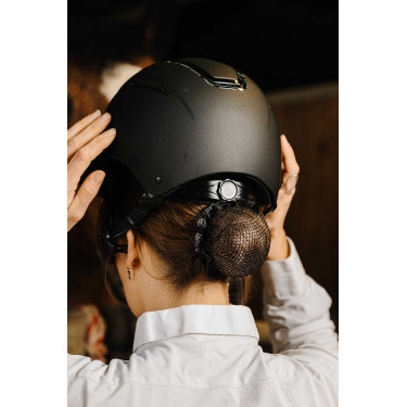 Haarnetz Equithème Shiny Schwarz