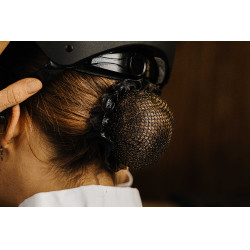Haarnetz Equithème Shiny Schwarz