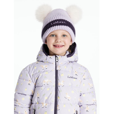 Mütze LeMieux Mini Doppelbommel Flieder Lila Mütze LeMieux Mini Doppelbommel Flieder Lila