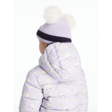Mütze LeMieux Mini Doppelbommel Flieder Lila Mütze LeMieux Mini Doppelbommel Flieder Lila