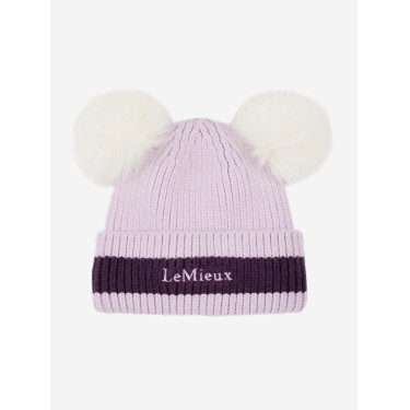 Mütze LeMieux Mini Doppelbommel Flieder Lila Mütze LeMieux Mini Doppelbommel Flieder Lila