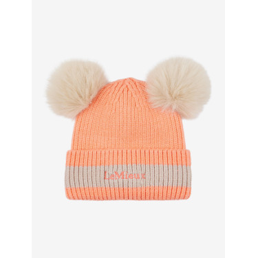 Mütze LeMieux Mini Doppelbommel Pfirsich Rosa Mütze LeMieux Mini Doppelbommel Pfirsich Rosa