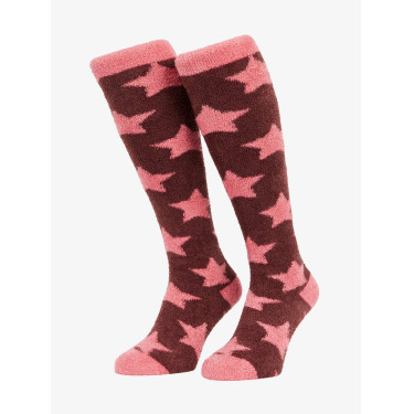 LeMieux Fluffies Socken Sasha Star Pflaume Lila