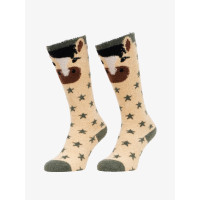 LeMieux Fluffy Character Socken Traum Beige
