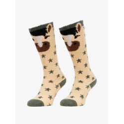 LeMieux Fluffy Character Socken Traum Beige LeMieux Fluffy Character Socken Traum Beige