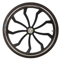 Roue de sulky Finn-Tack Contender C6 28' (l'unité) Noir