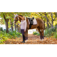 LeMieux Merino+ Wildleder Dressur Schabracke Flieder Lila LeMieux Merino+ Wildleder Dressur Schabracke Flieder Lila