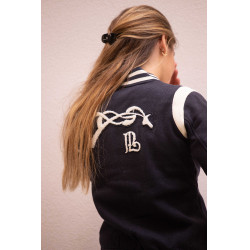 Sweat Pénélope University Marine / Weiß (natur) Marineblau