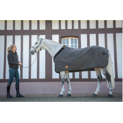 Wooltouch-Decke Paddock Sports Meliertes Grau Wooltouch-Decke Paddock Sports Meliertes Grau