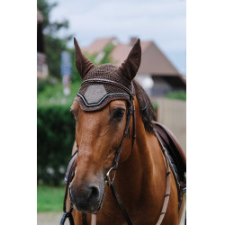 Fliegenhaube Equithème Domino Kupfer Braun