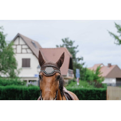 Fliegenhaube Equithème Domino Kupfer Braun