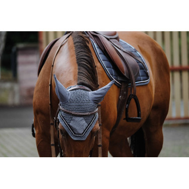 Fliegenhaube Equithème Domino Grau Fliegenhaube Equithème Domino Grau