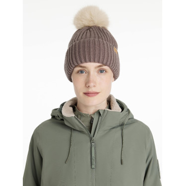 LeMieux Clara Gerippte Mütze Walnuss Braun LeMieux Clara Gerippte Mütze Walnuss Braun