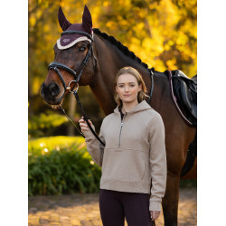 LeMieux Henrietta Halbzip-Hoodie Mandel Braun