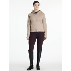 LeMieux Henrietta Halbzip-Hoodie Mandel Braun