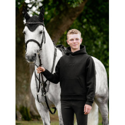 Jungen-Kapuzenpullover Young Rider LeMieux Schwarz