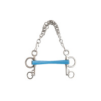Pelham Gebiss Metalab Flexi gerade kurze Schenkel Blau Pelham Gebiss Metalab Flexi gerade kurze Schenkel Blau