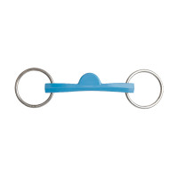 Gebiss 2 Ringe Metalab Flexi gerade Halbmond Blau