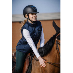 Ärmellose Daunenweste Equithème Lina Damen Marineblau