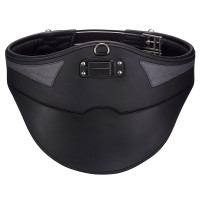 Kurze Bauchgurtschnalle Acavallo Gel & PVC Schwarz