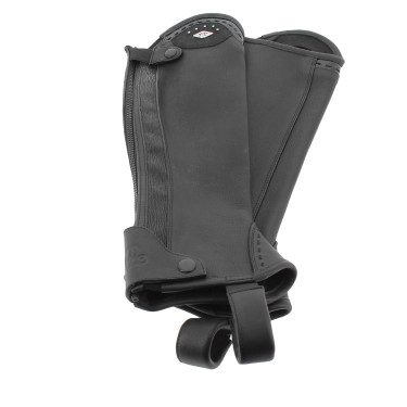 Mini-Chaps Pénélope Prisca Leder Schwarz