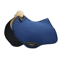 Stübben Springsattelpad mit Lammfell Streamline Close Contact Blau