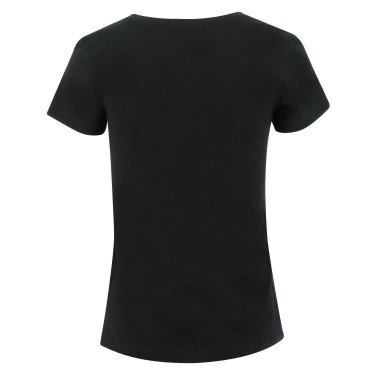 T-Shirt Equithème Magali Kurzarm Schwarz