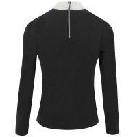Polo Equithème Valencia langärmelig Schwarz Polo Equithème Valencia langärmelig Schwarz