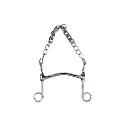 Gebiss mit Kandarenmundstück Metalab hohler Kanon