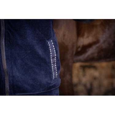 Sweat Zip Emy Velvet Pénélope Marineblau