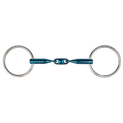 Gebiss 2 Ringe Metalab Eco Blue doppelt gebrochen