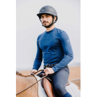 T-shirt Equithème Will lange mouwen Marineblau
