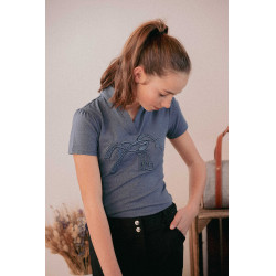 Polo Iliana Pénélope Blau / Grau