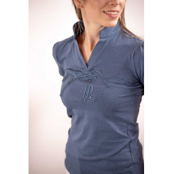 Polo Iliana Pénélope Blau / Grau