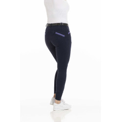 Equithème Kylie Reithose mit Silikon-Vollbesatz Marineblau Equithème Kylie Reithose mit Silikon-Vollbesatz Marineblau