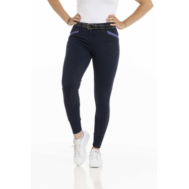 Equithème Kylie Reithose mit Silikon-Vollbesatz Marineblau Equithème Kylie Reithose mit Silikon-Vollbesatz Marineblau