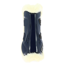 Norton XTR Gamaschen mit synthetischem Lammfell und Knöpfen Marineblau