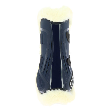 Norton XTR Gamaschen mit synthetischem Lammfell und Knöpfen Marineblau