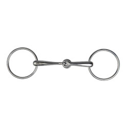 Zwei-Ring-Gebiss Metalab Edelstahl mit Stopper