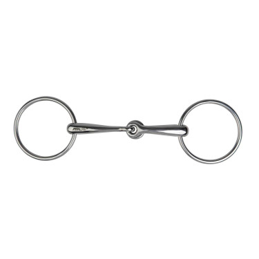 Zwei-Ring-Gebiss Metalab Edelstahl mit Stopper