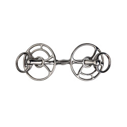 Gebiss Aufziehtrense Metalab JW doppelt gebrochen